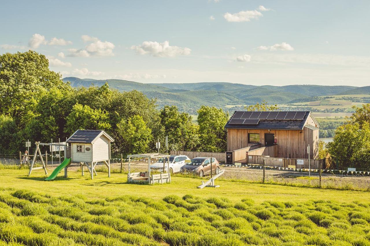 ホテル Natura Hill Panzio & Slow Food Fine Bistro Zebegény エクステリア 写真